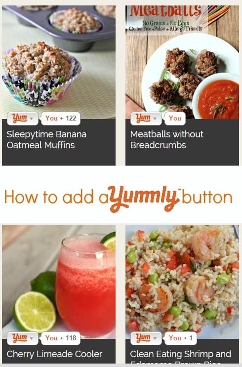 How to Add Just a Yummly Button to Your Recipes