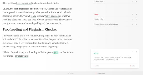 Proofreading and plagiarism checker