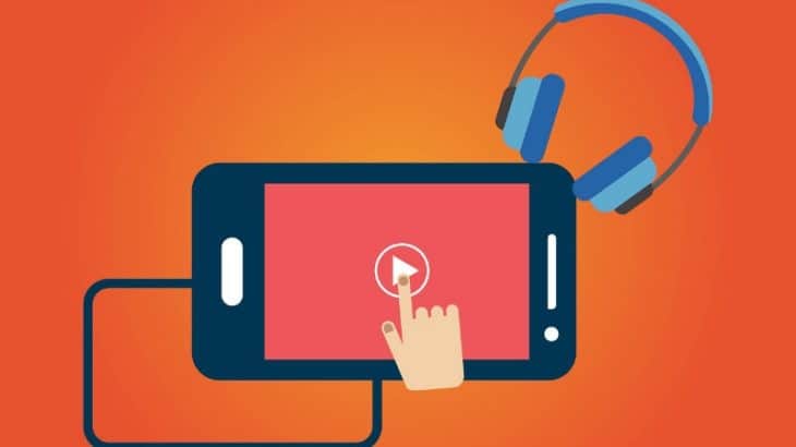 graphic of video on a smart phone