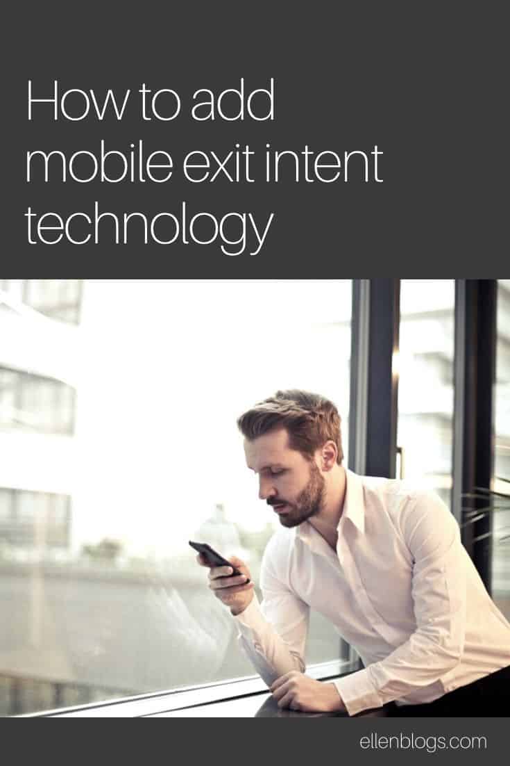 Mobile Exit Intent Pop Up Advertising