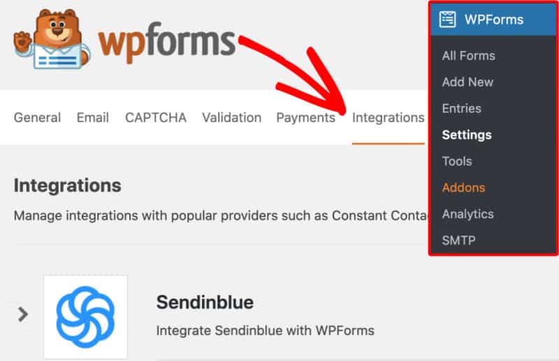WordPress WPForms Sendinblue Addon