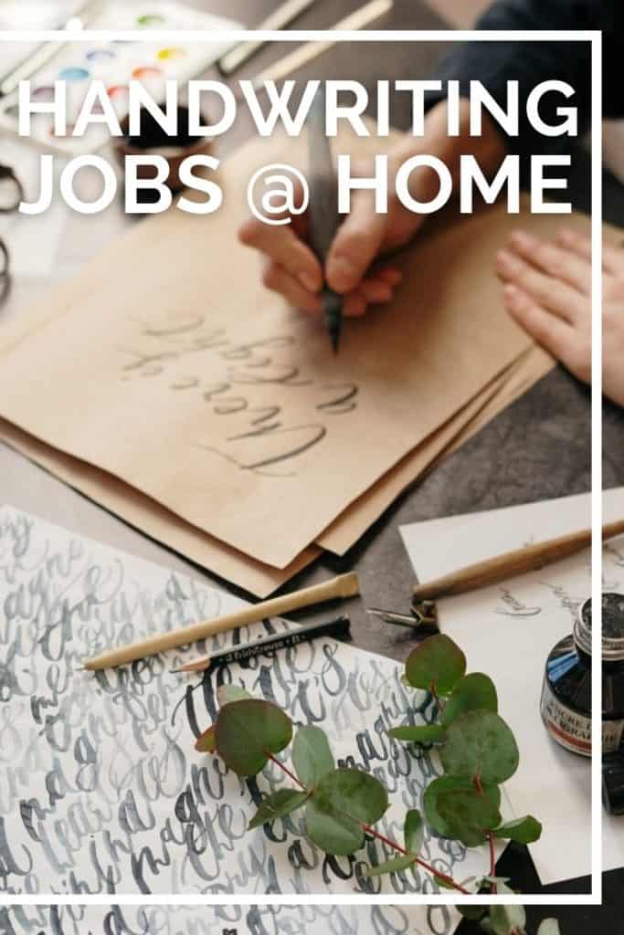 handwriting assignment jobs work from home part time