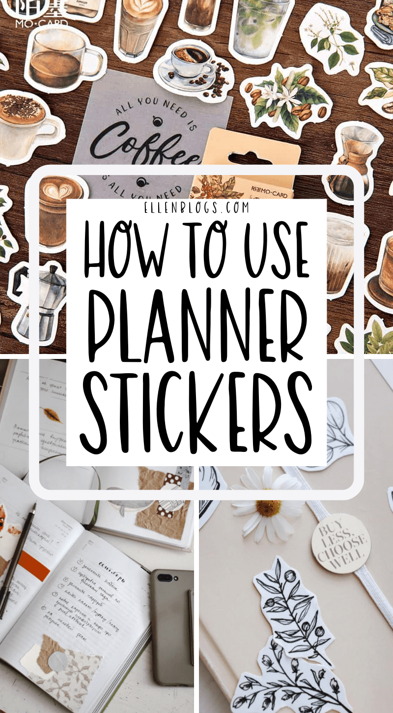 If you're wondering how to use planner stickers, check out these tips to use different stickers to organize and decorate the blank pages in your planner.