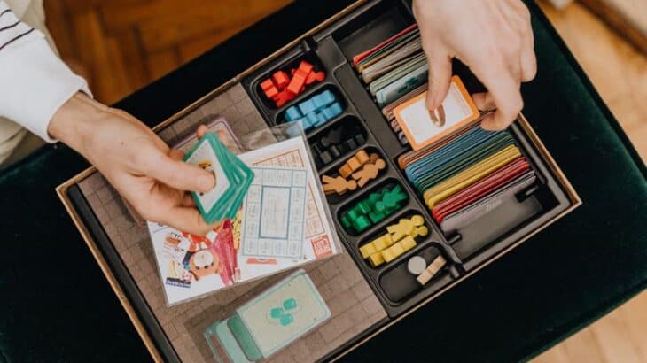 close up of a board game