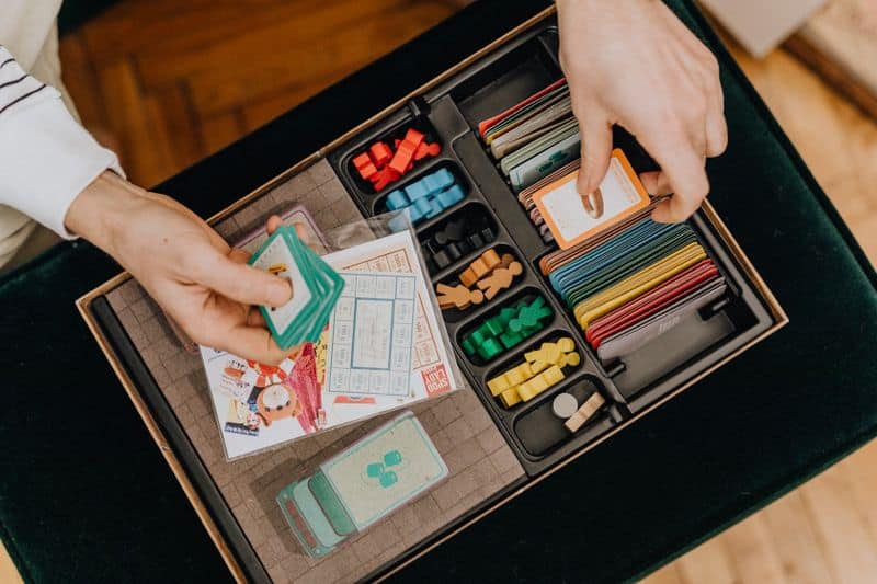 close up of a board game
